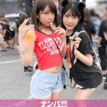 Two beautiful Japanese girl fuck with stranger in festival