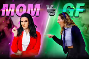 Penny Barber, River Lynn – Penny Barber vs River Lynn, Part 1: Your Girlfriend Is Only Allowed To Watch (“Mom vs GF” Special)