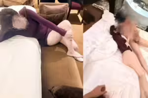 廈門鮑魚妹半推半就人生第一次3P
